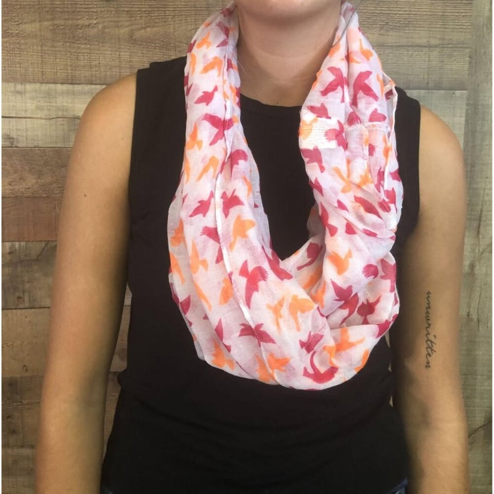 Colorful Bird Infinity Scarf